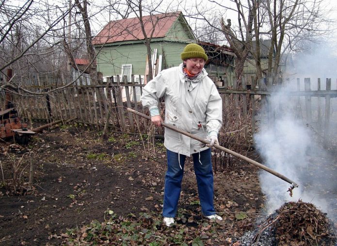 Генеральная уборка клубничных грядок